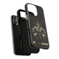 Phone case with a skull in a Zed Honra kimono and crown, text 'King of the Mat' and 'Zed Honra' logo.