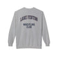 Lake Fenton Wrestling Club Vintage Varsity Crewneck Sweatshirt (Unisex)