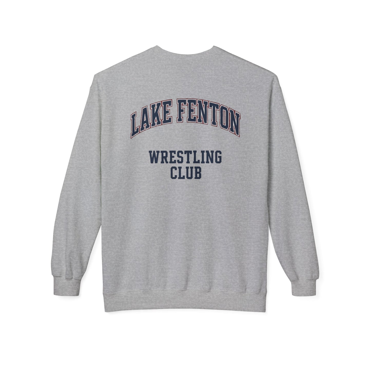 Lake Fenton Wrestling Club Vintage Varsity Crewneck Sweatshirt (Unisex)