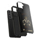Phone case with a skull in a Zed Honra kimono and crown, text 'King of the Mat' and 'Zed Honra' logo.