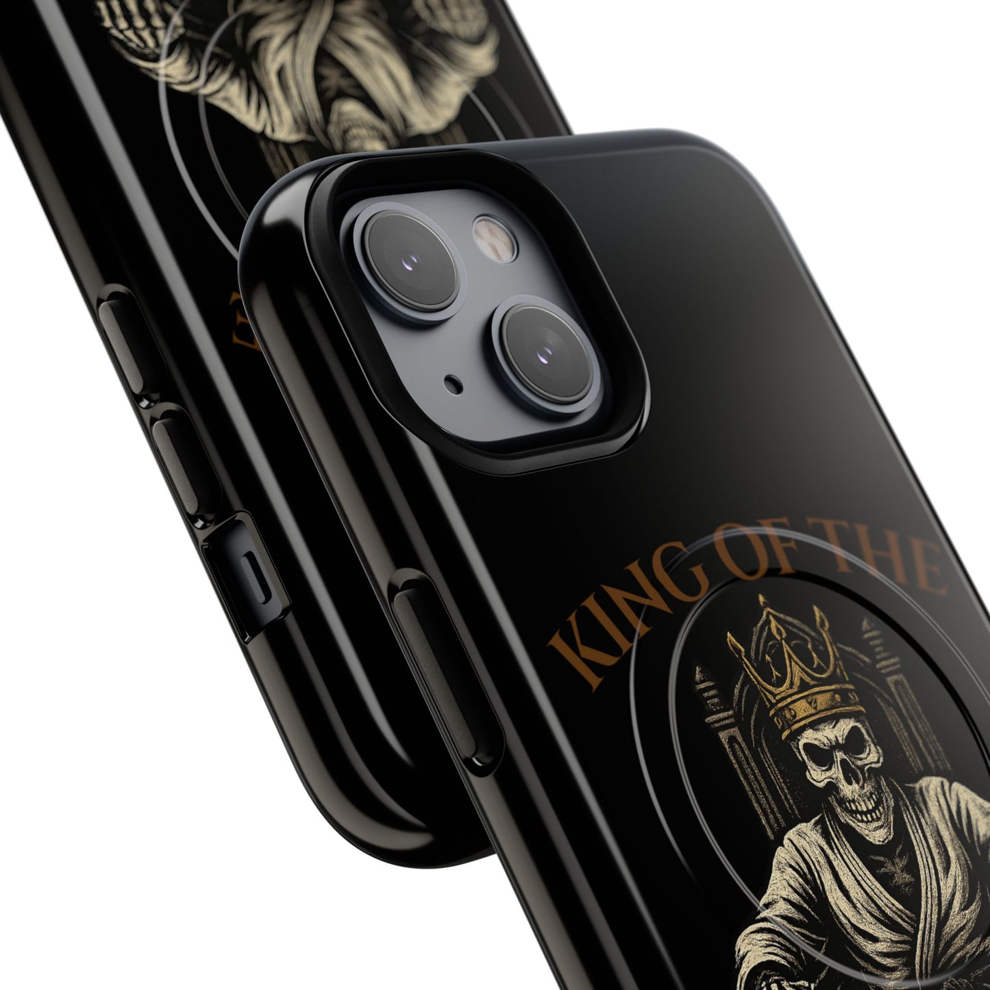 Phone case with a skull in a Zed Honra kimono and crown, text 'King of the Mat' and 'Zed Honra' logo.