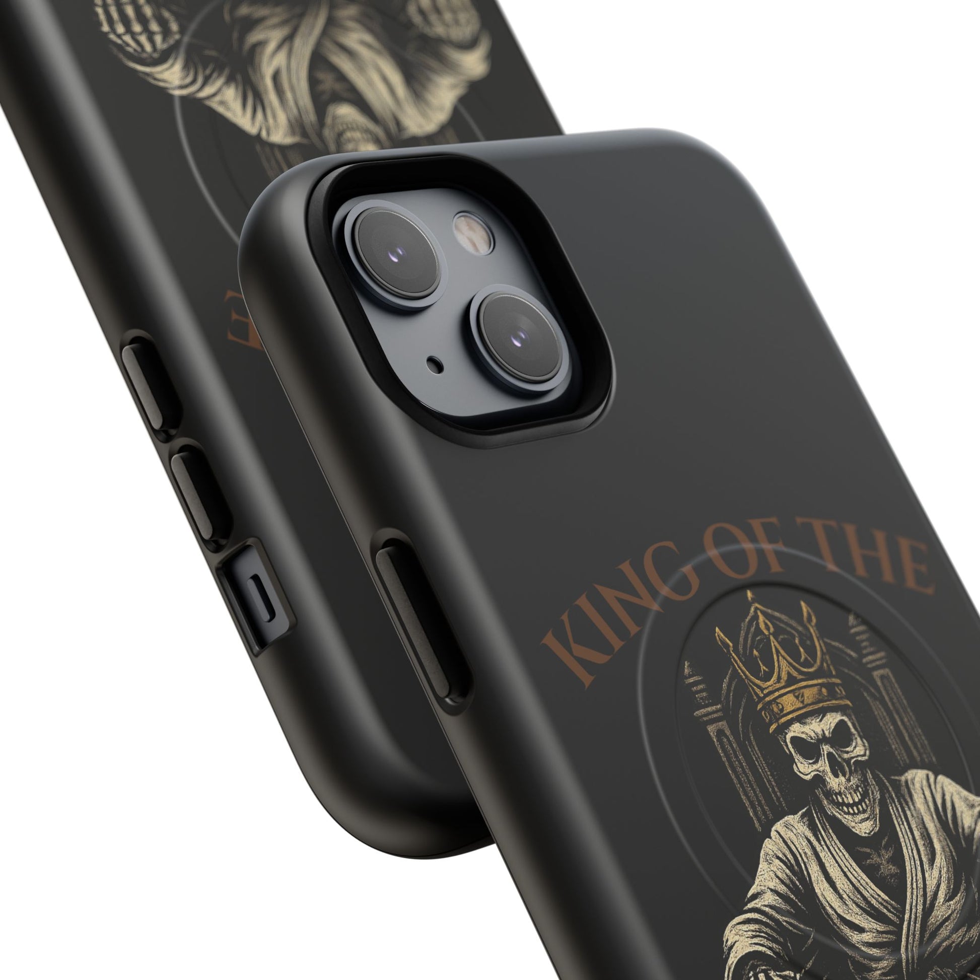 Phone case with a skull in a Zed Honra kimono and crown, text 'King of the Mat' and 'Zed Honra' logo.