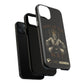 Phone case with a skull in a Zed Honra kimono and crown, text 'King of the Mat' and 'Zed Honra' logo.
