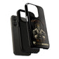 Phone case with a skull in a Zed Honra kimono and crown, text 'King of the Mat' and 'Zed Honra' logo.