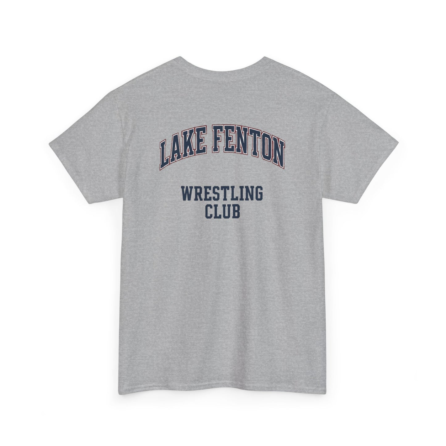 Lake Fenton Wrestling Club T‑Shirt — Vintage Varsity Short Sleeve Tee (Adult)