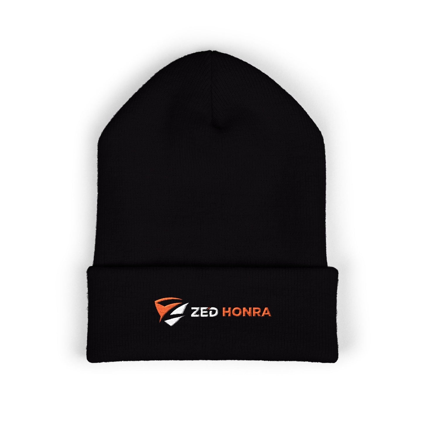 Zed Honra Embroidered Beanie – White, Black, Royal Blue