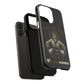 Phone case with a skull in a Zed Honra kimono and crown, text 'King of the Mat' and 'Zed Honra' logo.