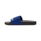 Zed Honra youth slide sandal in blue – angled side view