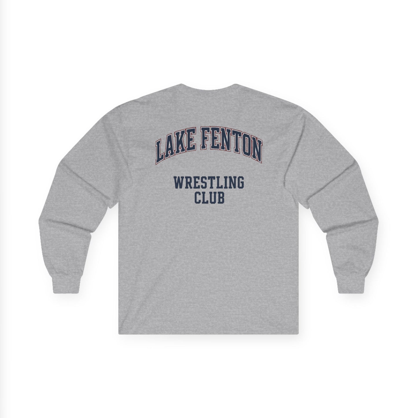 Lake Fenton Wrestling Club Long Sleeve T‑Shirt — Vintage Varsity Edition (Adult)