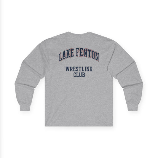 Lake Fenton Wrestling Club Long Sleeve T‑Shirt — Vintage Varsity Edition (Adult)
