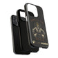 Phone case with a skull in a Zed Honra kimono and crown, text 'King of the Mat' and 'Zed Honra' logo.