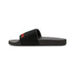 Zed Honra youth slide sandal in black – side profile