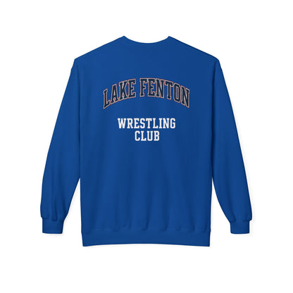 Lake Fenton Wrestling Club Vintage Varsity Crewneck Sweatshirt (Unisex)