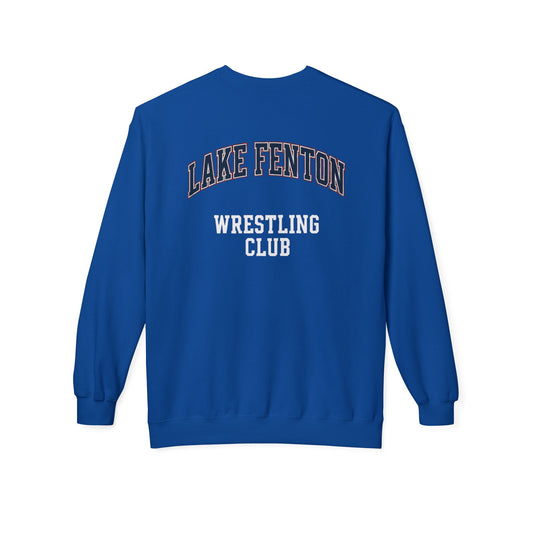 Lake Fenton Wrestling Club Vintage Varsity Crewneck Sweatshirt (Unisex)