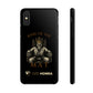 Phone case with a skull in a Zed Honra kimono and crown, text 'King of the Mat' and 'Zed Honra' logo.