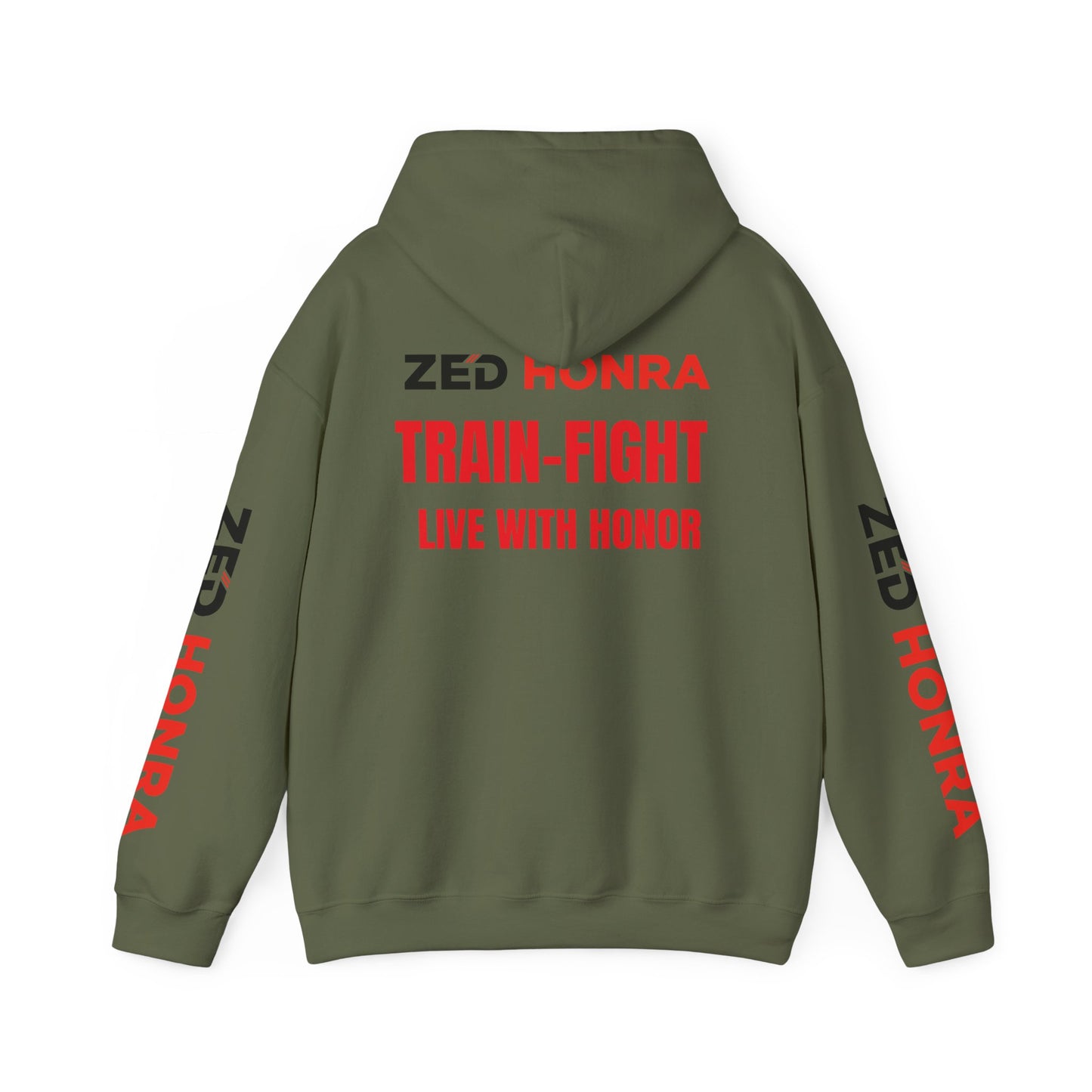 Zed Honra “Train–Fight–Live with Honor” Hoodie Sweatshirt