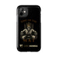 Phone case with a skull in a Zed Honra kimono and crown, text 'King of the Mat' and 'Zed Honra' logo.
