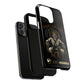 Phone case with a skull in a Zed Honra kimono and crown, text 'King of the Mat' and 'Zed Honra' logo.