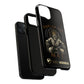 Phone case with a skull in a Zed Honra kimono and crown, text 'King of the Mat' and 'Zed Honra' logo.