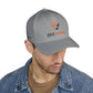 Grey FlexFit Cap – side profile view on model