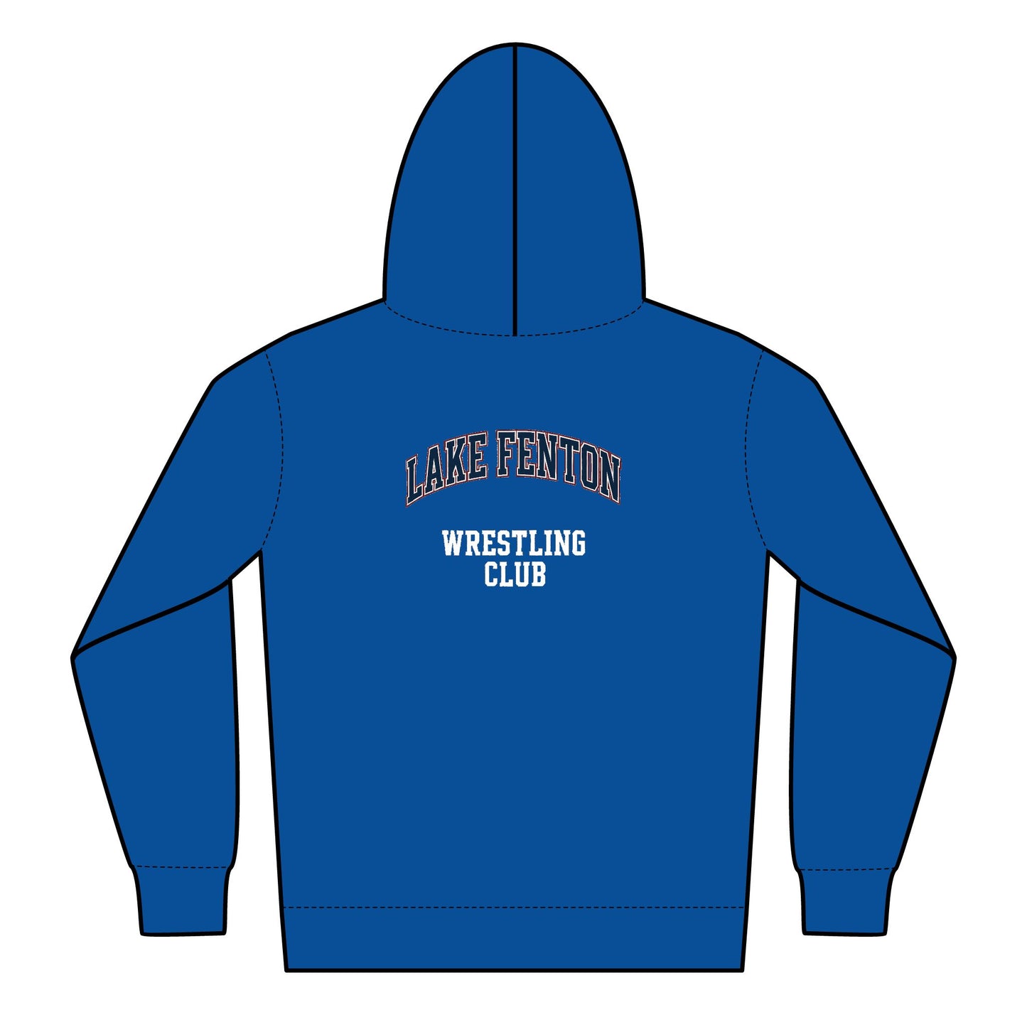 Lake Fenton Wrestling Club Youth Zip-Up Hoodie – Vintage Varsity Edition