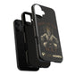 Phone case with a skull in a Zed Honra kimono and crown, text 'King of the Mat' and 'Zed Honra' logo.