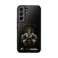 Phone case with a skull in a Zed Honra kimono and crown, text 'King of the Mat' and 'Zed Honra' logo.