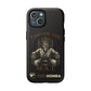 Phone case with a skull in a robe and crown, text 'King of the Mat' and 'Zed Honra' logo.