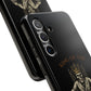 Phone case with a skull in a Zed Honra kimono and crown, text 'King of the Mat' and 'Zed Honra' logo.