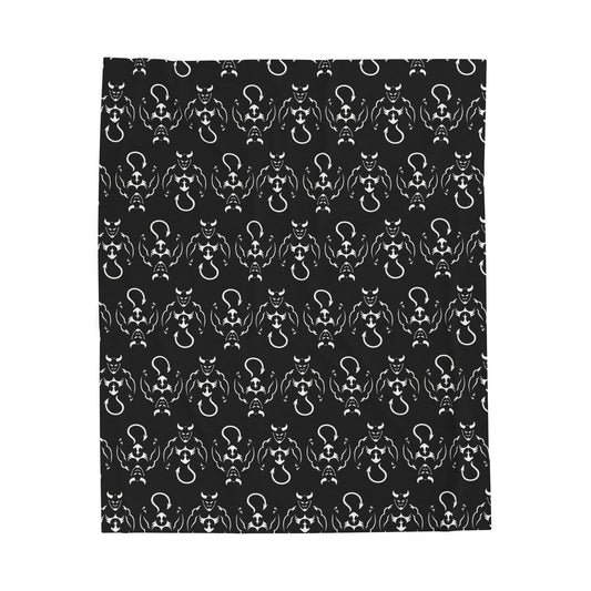 Lake Fenton Devil Plush Velveteen Blanket – 50x60”