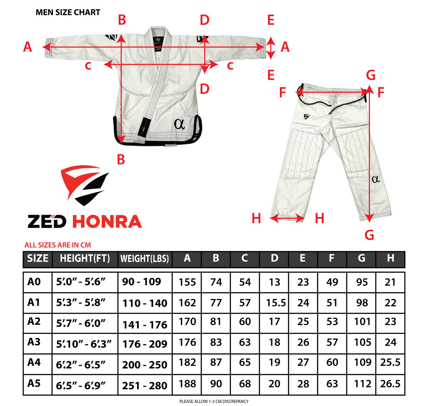 Zed Honra - Men's Alpha Gi - BJJ Kimono