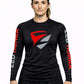 Zed Honra - Women's Long Sleeve "Model 1" Rash Guard on Model